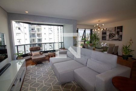 Sala de apartamento para alugar com 3 quartos, 122m² em Brooklin, São Paulo