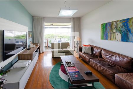 Sala de apartamento à venda com 3 quartos, 144m² em Sion, Belo Horizonte