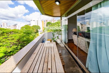 Varanda de apartamento à venda com 3 quartos, 144m² em Sion, Belo Horizonte