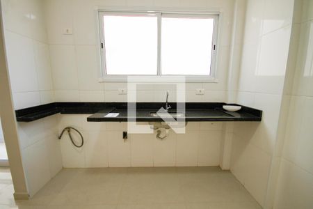 Cozinha de apartamento para alugar com 1 quarto, 53m² em Guilhermina, Praia Grande