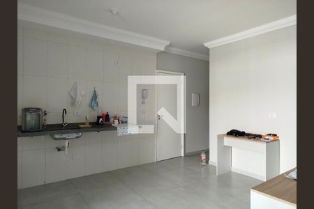 Sala e cozinha de apartamento à venda com 2 quartos, 41m² em Tatuapé, São Paulo