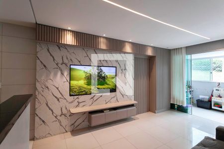 Sala de apartamento à venda com 2 quartos, 118m² em Cabral, Contagem