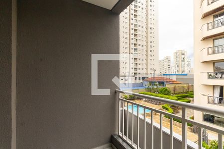 Varanda da Sala de apartamento à venda com 2 quartos, 43m² em Tatuapé, São Paulo
