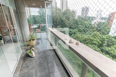 Varanda da Sala de apartamento à venda com 4 quartos, 275m² em Jardim Fonte do Morumbi, São Paulo