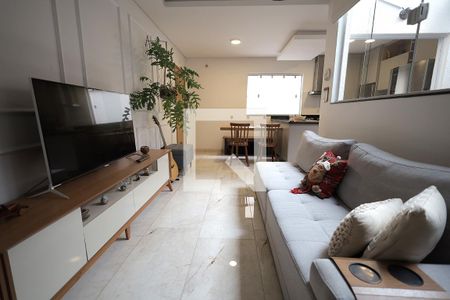 Sala de apartamento à venda com 1 quarto, 73m² em Vila Marina, Santo André