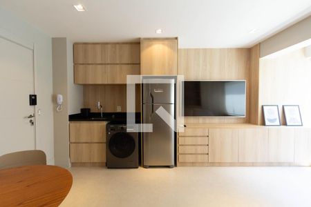 Sala/Cozinha de apartamento para alugar com 1 quarto, 44m² em Itaim Bibi, São Paulo