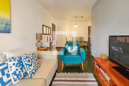 Sala de apartamento para alugar com 2 quartos, 86m² em Balneario Guarujá, Guarujá