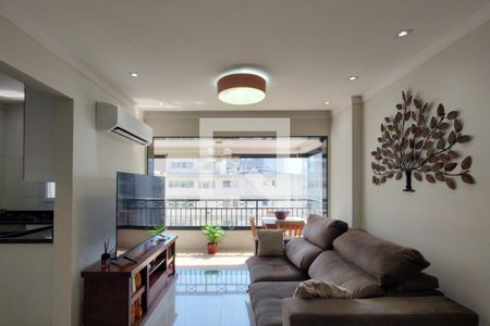 Sala de apartamento para alugar com 1 quarto, 62m² em Guilhermina, Praia Grande