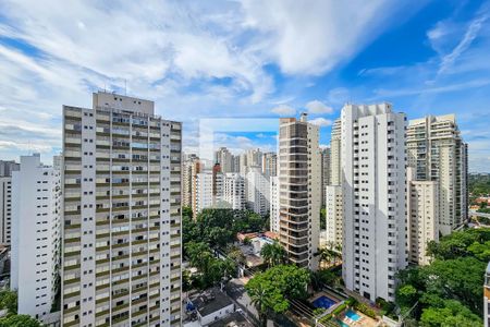 Vista da Varanda de apartamento para alugar com 1 quarto, 55m² em Campo Belo, São Paulo