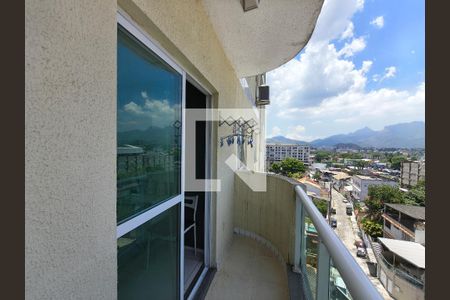 Varanda - Sala de apartamento à venda com 2 quartos, 40m² em Taquara, Rio de Janeiro