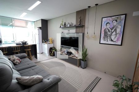 Sala de apartamento à venda com 3 quartos, 104m² em Vila Camilópolis, Santo André