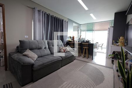 Sala de apartamento à venda com 3 quartos, 104m² em Vila Camilópolis, Santo André