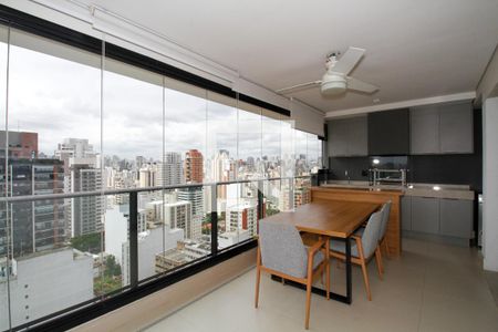 Varanda Gourmet e Área de Serviço de apartamento para alugar com 2 quartos, 71m² em Pinheiros, São Paulo