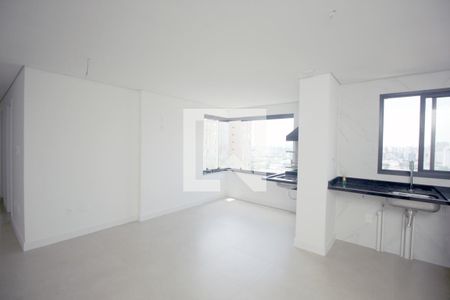 Sala/Cozinha de apartamento à venda com 3 quartos, 93m² em Campestre, Santo André