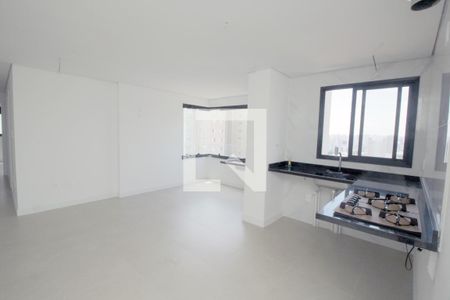 Sala/Cozinha de apartamento à venda com 3 quartos, 93m² em Campestre, Santo André