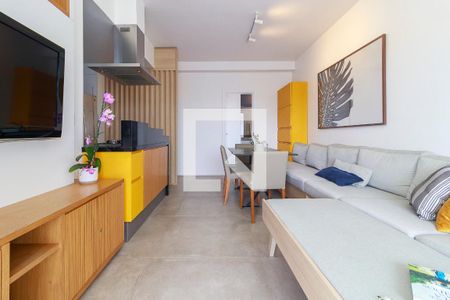 Sala de apartamento para alugar com 2 quartos, 73m² em Cidade Monções, São Paulo