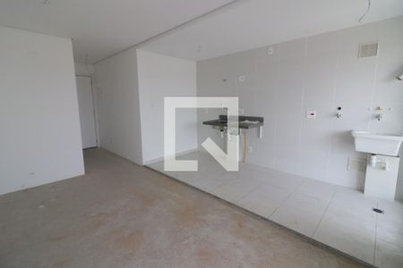 Sala/Cozinha de apartamento à venda com 2 quartos, 54m² em Rochdale, Osasco