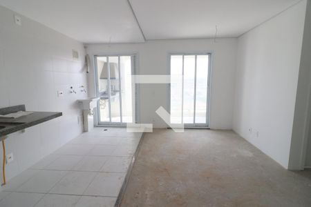 Sala/Cozinha de apartamento à venda com 2 quartos, 54m² em Rochdale, Osasco