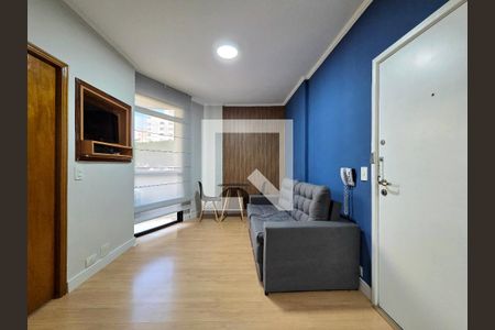 Sala de apartamento para alugar com 1 quarto, 33m² em Indianópolis, São Paulo