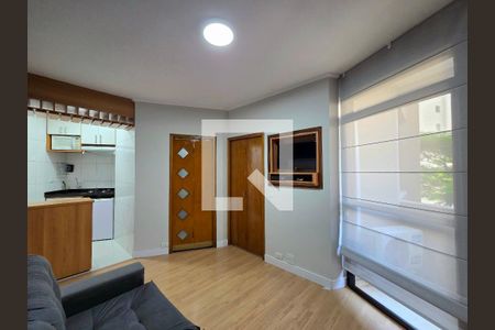 Sala de apartamento para alugar com 1 quarto, 33m² em Indianópolis, São Paulo