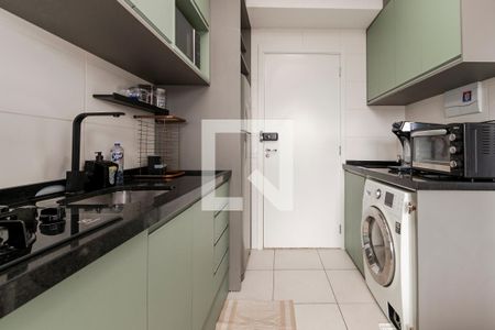 Sala/ Cozinha de apartamento à venda com 1 quarto, 28m² em Vila das Belezas, São Paulo