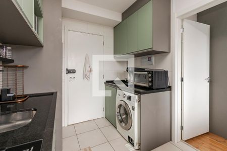 Sala/ Cozinha de apartamento à venda com 1 quarto, 28m² em Vila das Belezas, São Paulo