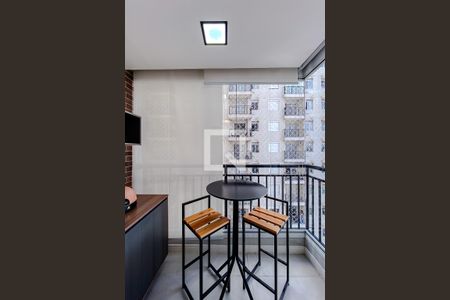 Varanda da Sala de apartamento para alugar com 1 quarto, 45m² em Brás, São Paulo