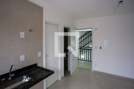 Sala/Cozinha de apartamento à venda com 1 quarto, 32m² em Centro, Diadema