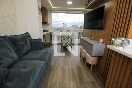 Sala de apartamento à venda com 3 quartos, 80m² em Parque das Nações, Santo André