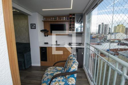Varanda de apartamento à venda com 3 quartos, 80m² em Parque das Nações, Santo André
