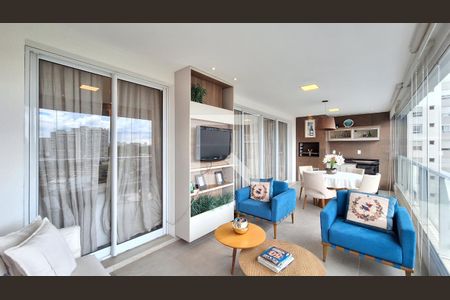 Varanda de apartamento para alugar com 3 quartos, 133m² em Vila Anastácio, São Paulo