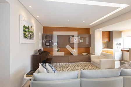 Sala de TV de apartamento para alugar com 3 quartos, 128m² em Vila da Serra, Nova Lima