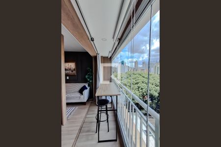 Varanda da Sala de kitnet/studio para alugar com 1 quarto, 30m² em Liberdade, São Paulo