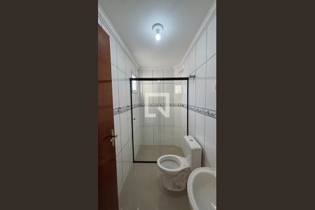 Banheiro da Suíte de apartamento à venda com 3 quartos, 90m² em Santa Maria, Santo André