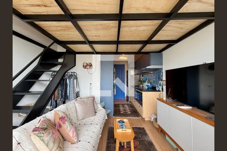 Sala  de apartamento à venda com 1 quarto, 30m² em Jardim das Acacias, São Paulo