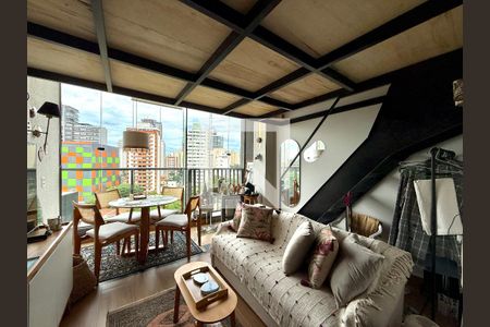 Sala  de apartamento à venda com 1 quarto, 30m² em Jardim das Acacias, São Paulo