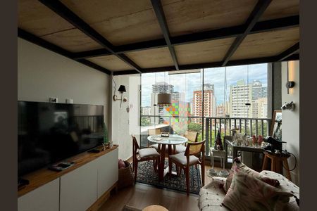 Sala  de apartamento à venda com 1 quarto, 30m² em Jardim das Acacias, São Paulo