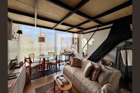 Sala  de apartamento à venda com 1 quarto, 30m² em Jardim das Acacias, São Paulo