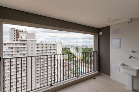 Varanda da Sala de apartamento à venda com 2 quartos, 61m² em Santo Amaro, São Paulo