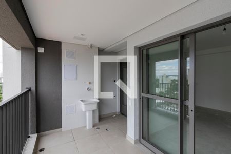 Varanda da Sala de apartamento à venda com 2 quartos, 61m² em Santo Amaro, São Paulo