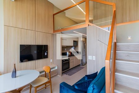 Sala/Cozinha de kitnet/studio para alugar com 1 quarto, 30m² em Jardim das Acacias, São Paulo