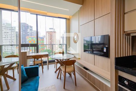 Sala/Cozinha de kitnet/studio para alugar com 1 quarto, 30m² em Jardim das Acacias, São Paulo