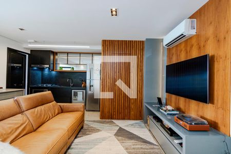 Sala de apartamento à venda com 2 quartos, 83m² em Brooklin, São Paulo