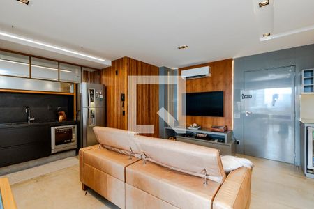 Sala de apartamento à venda com 2 quartos, 83m² em Brooklin, São Paulo