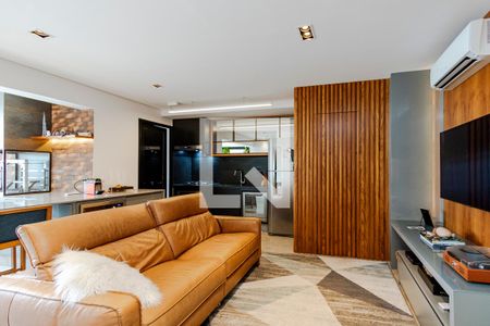 Sala de apartamento à venda com 2 quartos, 83m² em Brooklin, São Paulo