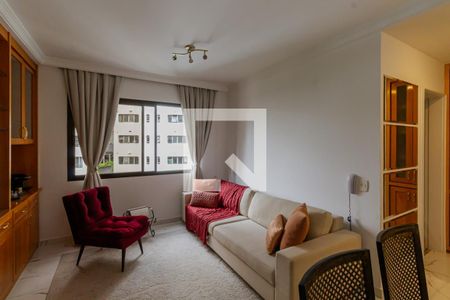 Sala de apartamento para alugar com 1 quarto, 55m² em Vila Nova Conceição, São Paulo