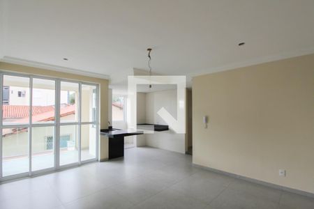 Sala de apartamento à venda com 3 quartos, 76m² em Santa Branca, Belo Horizonte