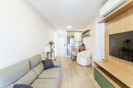 Sala de apartamento à venda com 2 quartos, 75m² em Indianópolis, São Paulo