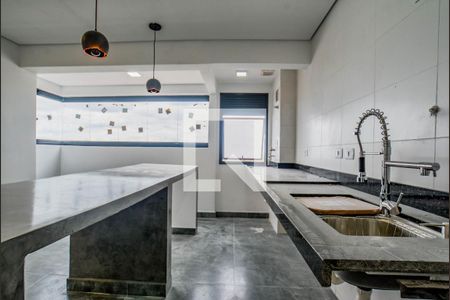 Sala/Cozinha de apartamento à venda com 2 quartos, 40m² em Jardim Cristiane, Santo André