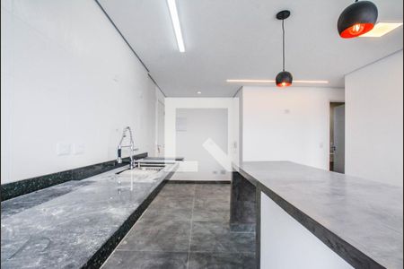 Sala/Cozinha de apartamento à venda com 2 quartos, 40m² em Jardim Cristiane, Santo André